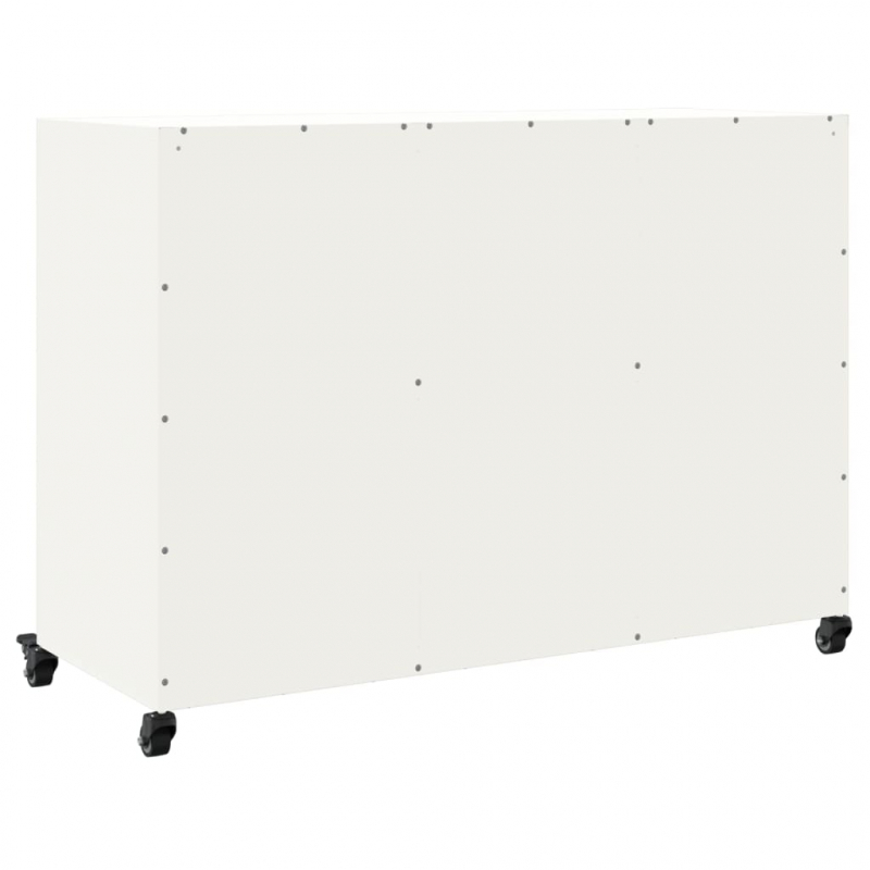 Sideboard Weiß 100,5x39x72 cm Stahl