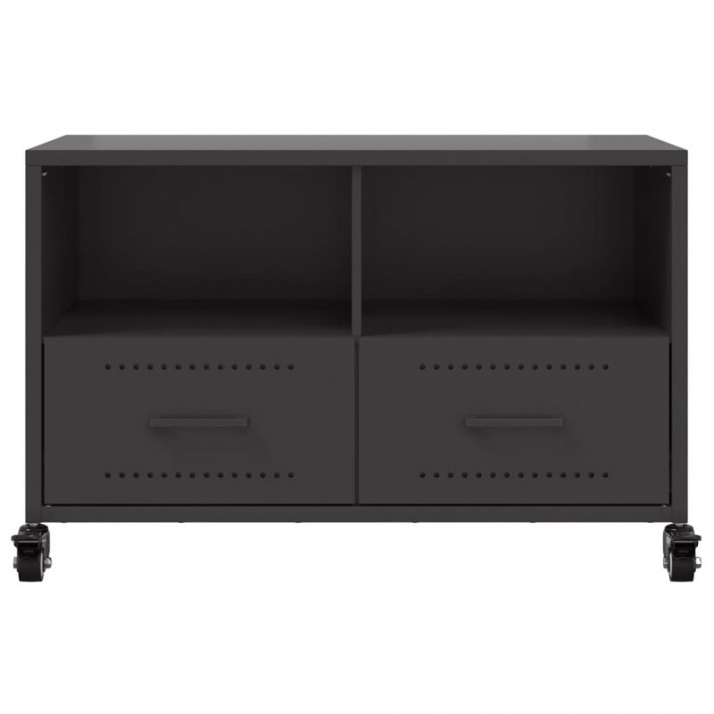 TV-Schrank Schwarz 68x39x43,5 cm Stahl