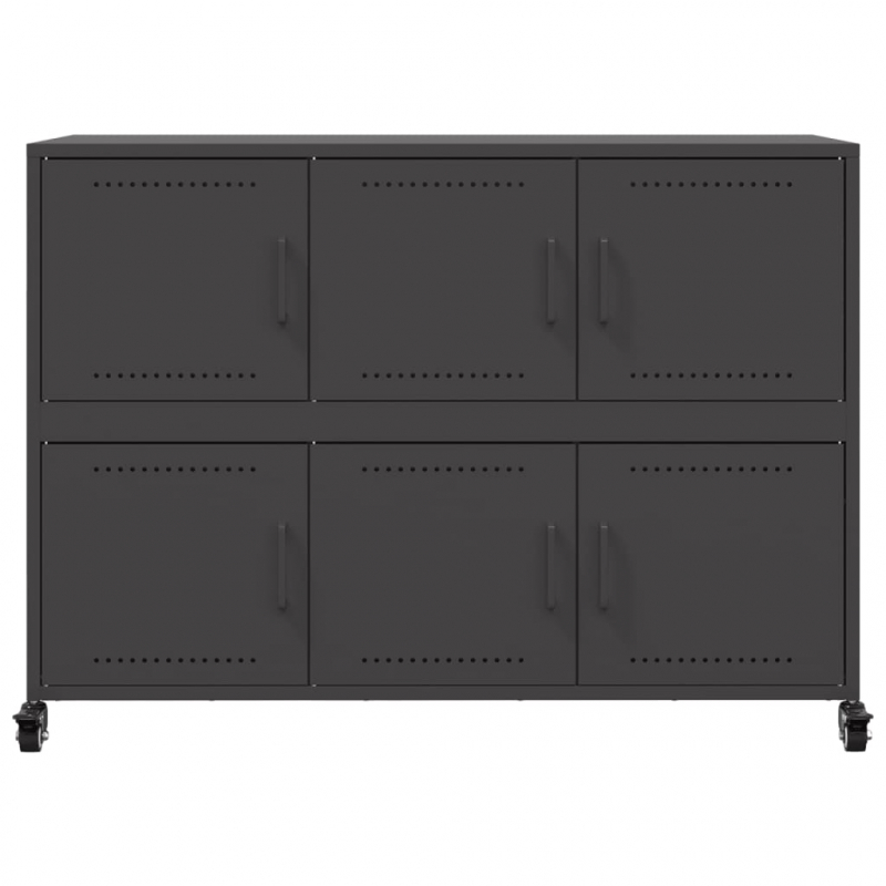 Sideboard Schwarz 100,5x39x72 cm Stahl