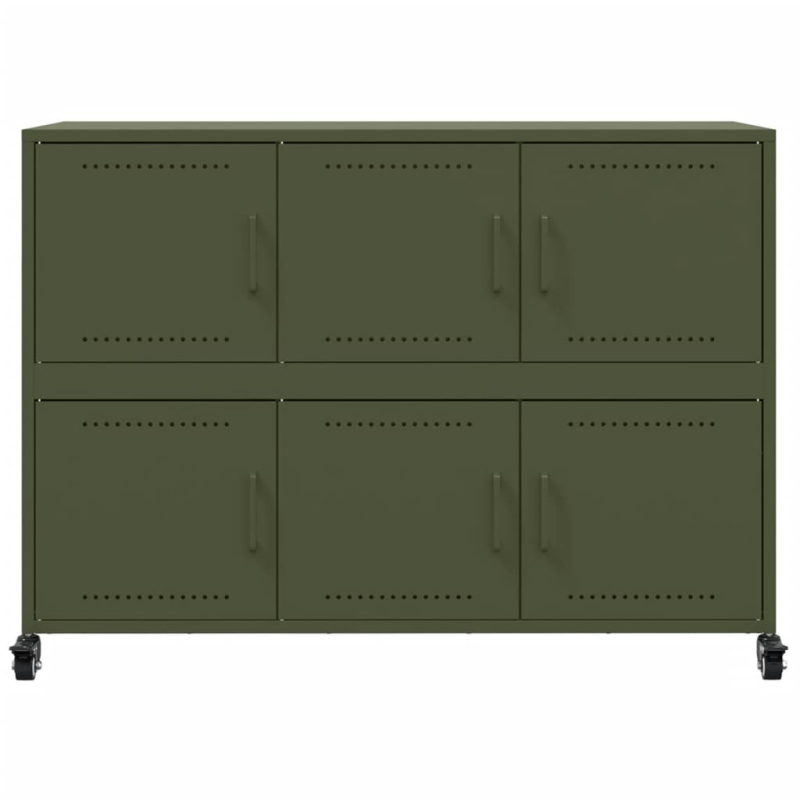 Sideboard Olivgrün 100,5x39x72 cm Stahl