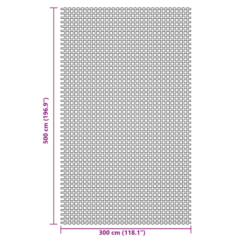 Campingteppich Anthrazit 5x3 m