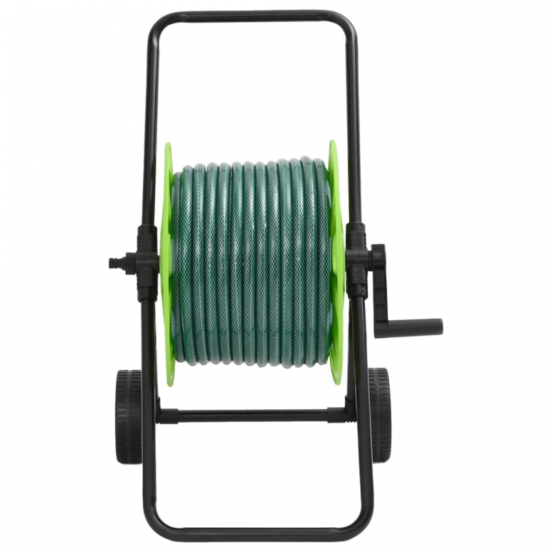 Schlauchwagen mit Schlauchanschluss-Set 0,75 20 m PVC Grün