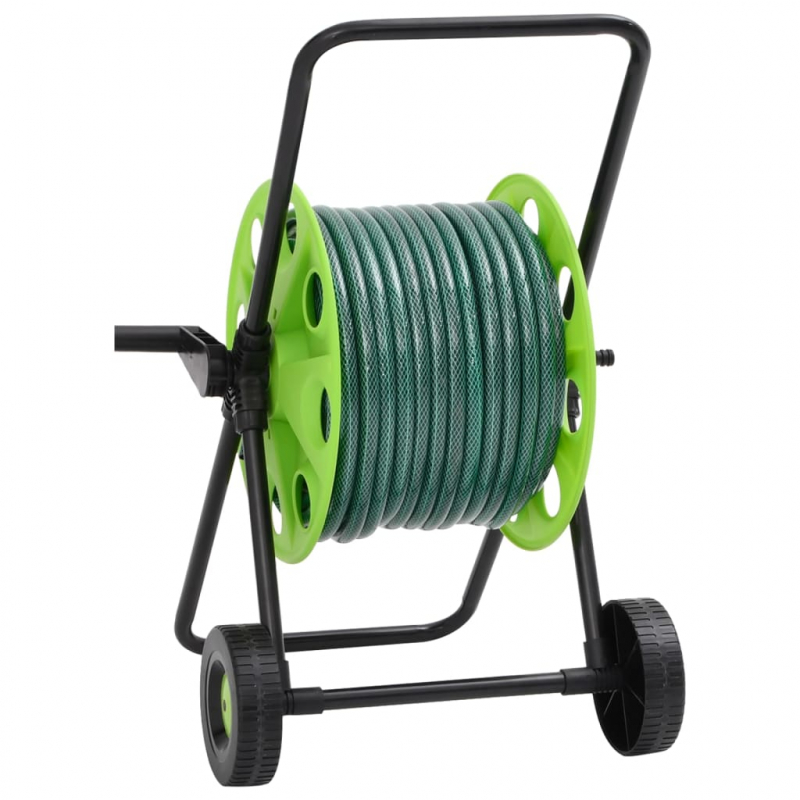 Schlauchwagen mit Schlauchanschluss-Set 0,75 20 m PVC Grün