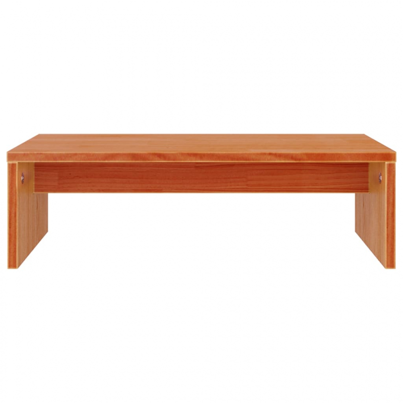 Monitorständer Wachsbraun 50x27x15 cm Massivholz Kiefer
