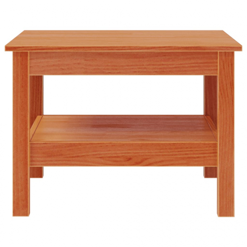 Couchtisch Wachsbraun 55x55x40 cm Massivholz Kiefer