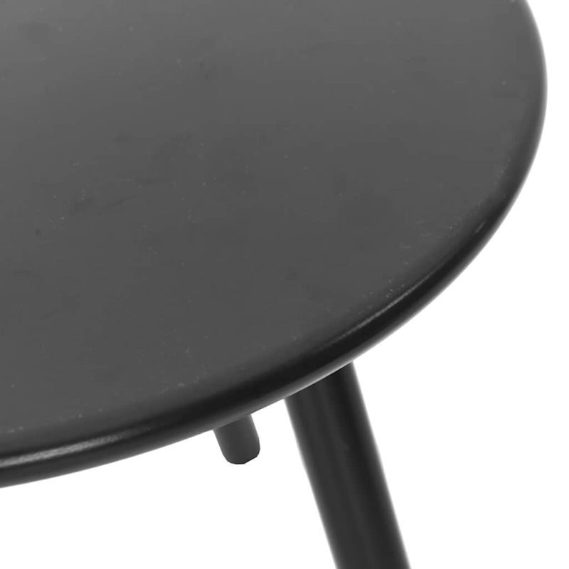 Gartenstuhl-Set 3-tlg. Schwarz Poly Rattan