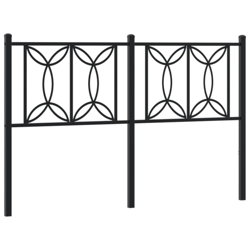 Kopfteil Metall Schwarz 140 cm