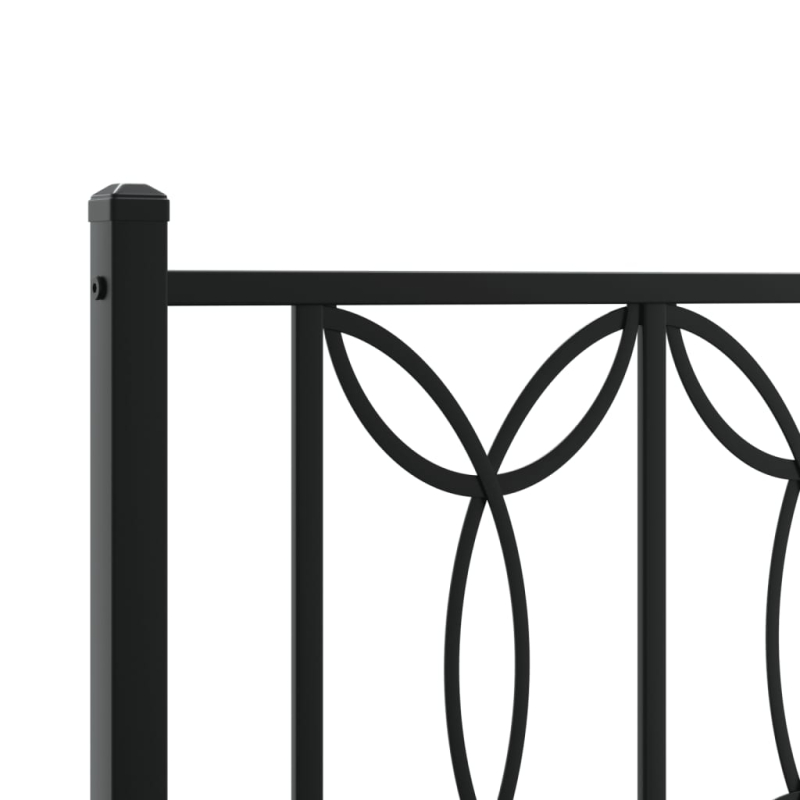 Kopfteil Metall Schwarz 140 cm