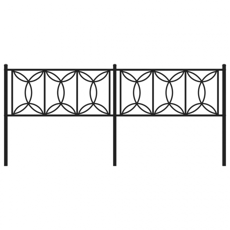 Kopfteil Metall Schwarz 200 cm