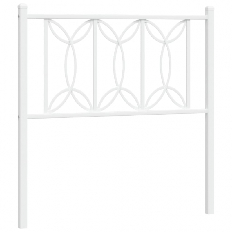 Kopfteil Metall Weiß 90 cm