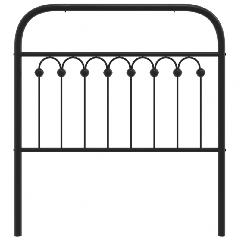 Kopfteil Metall Schwarz 90 cm