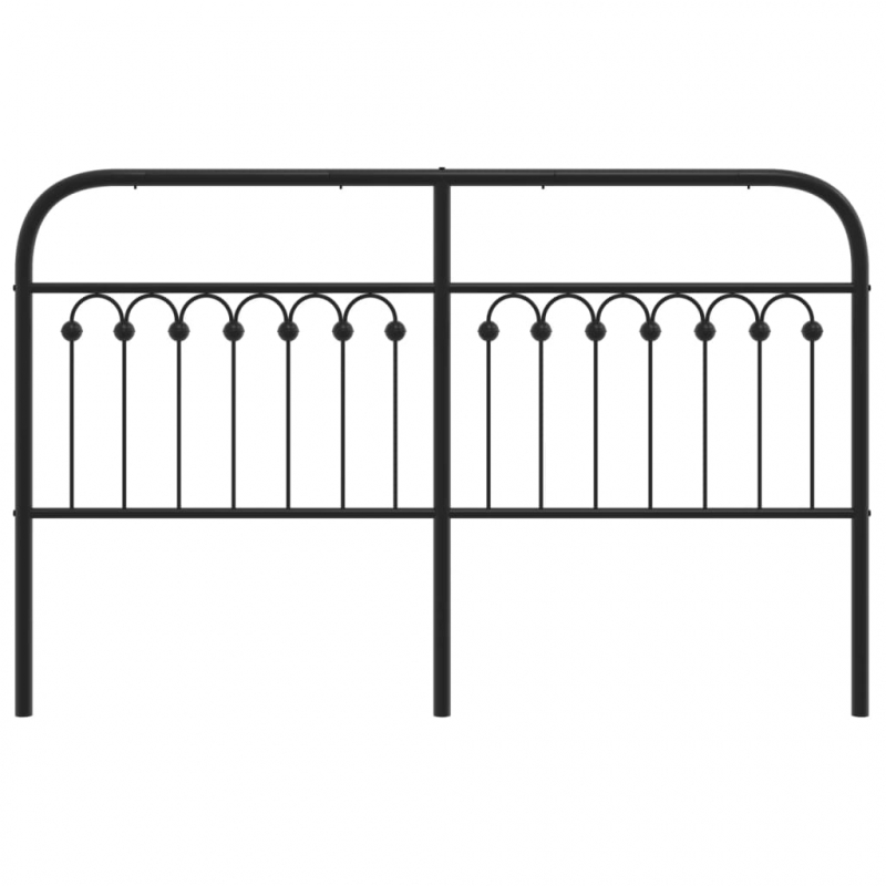 Kopfteil Metall Schwarz 160 cm