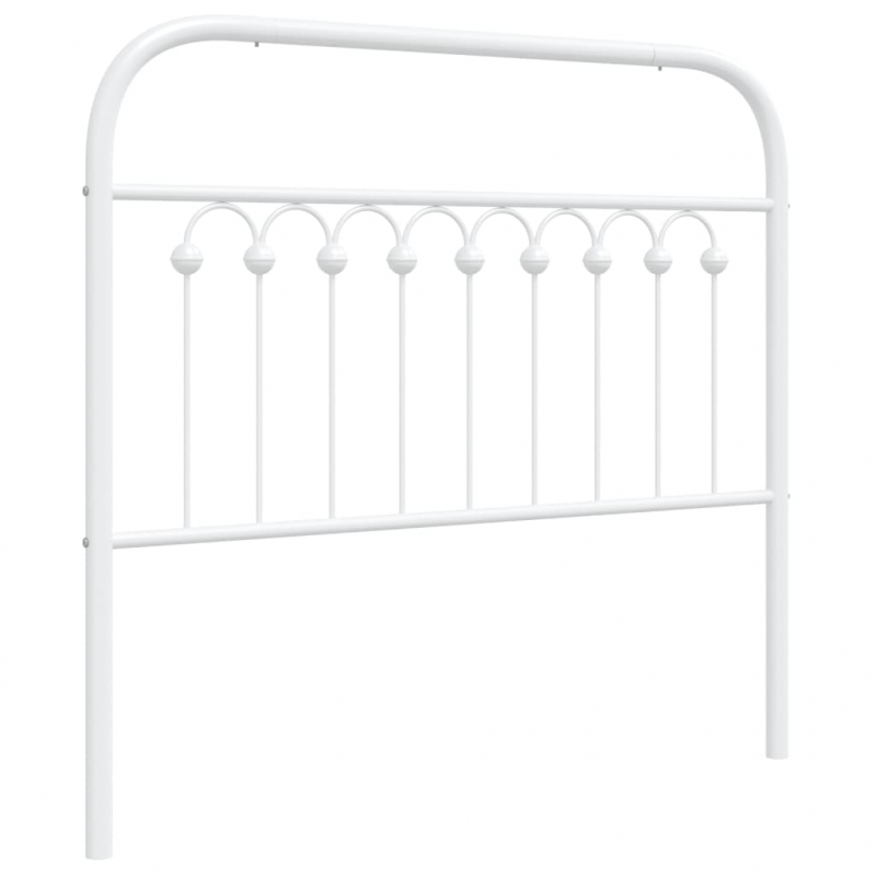 Kopfteil Metall Weiß 100 cm