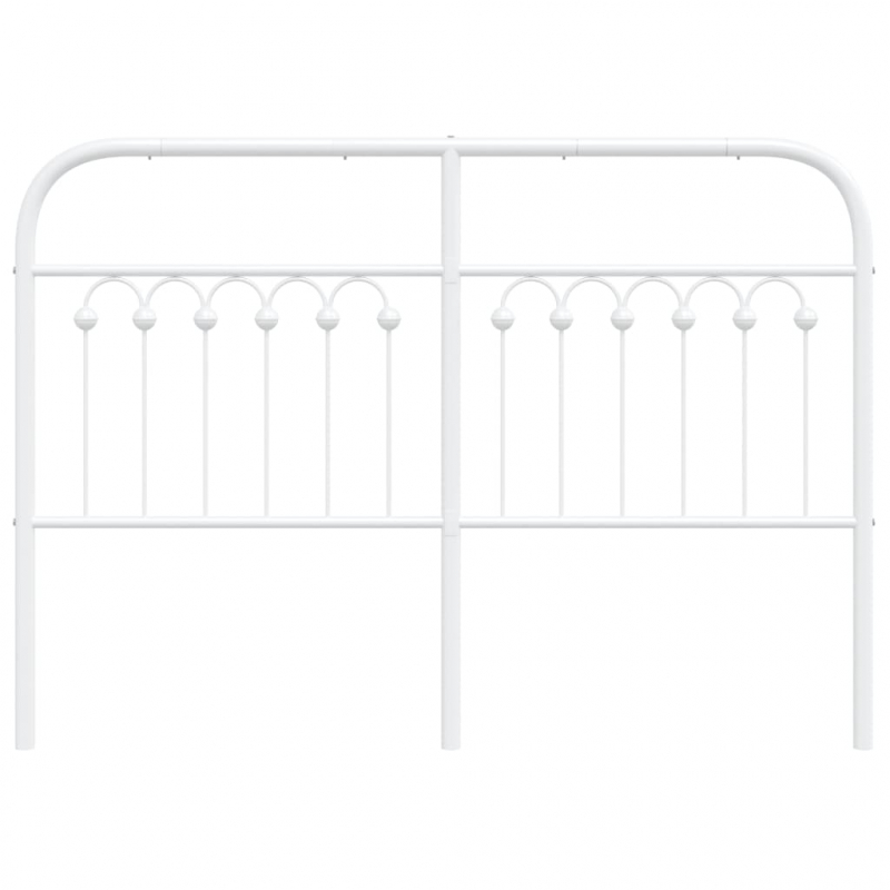 Kopfteil Metall Weiß 135 cm