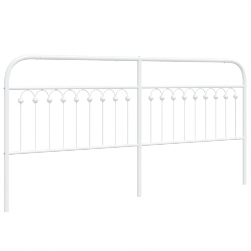 Kopfteil Metall Weiß 200 cm