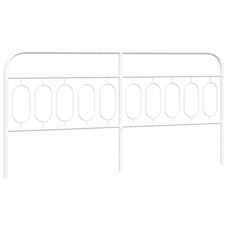Kopfteil Metall Weiß 200 cm