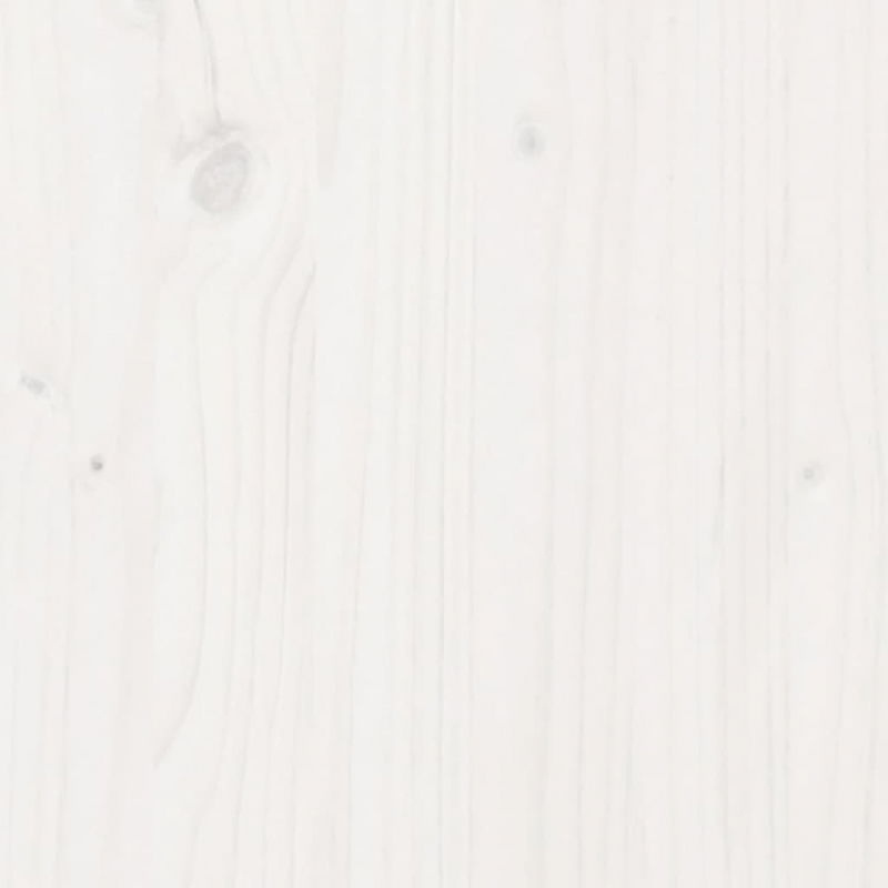 Pflanzkübel Weiß 80x40x50 cm Massivholz Kiefer