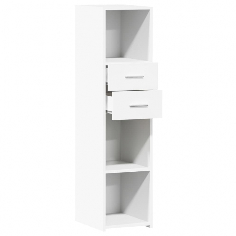 Highboard Weiß 30x42,5x124 cm Holzwerkstoff
