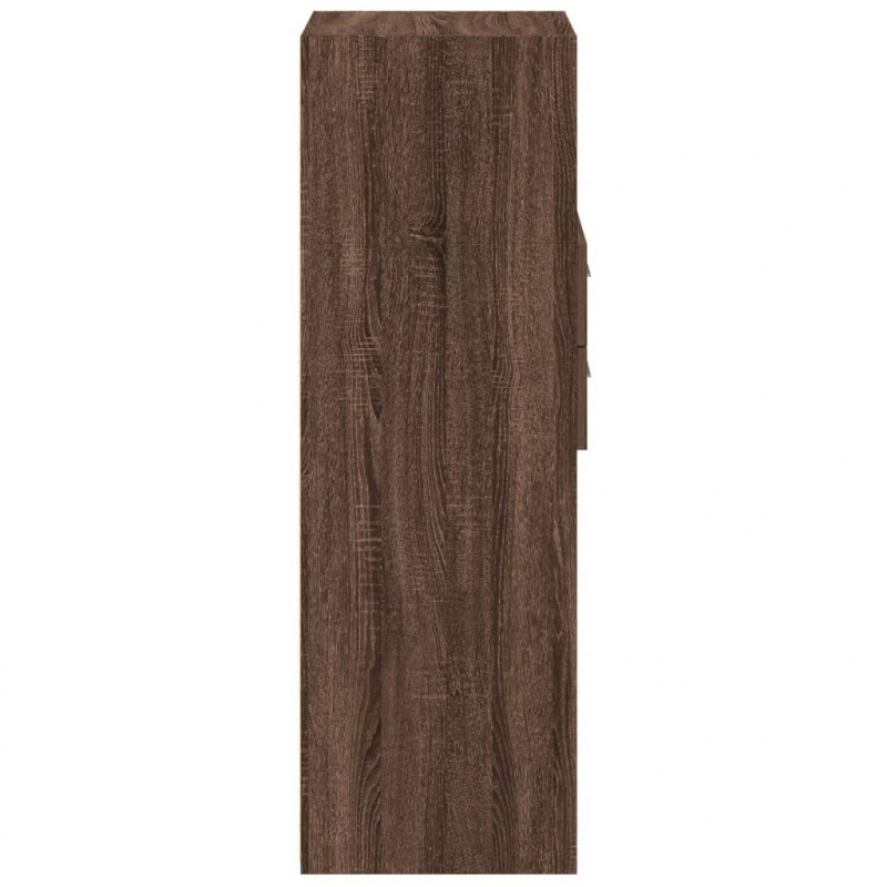 Highboard Braun Eichen-Optik 30x42,5x124 cm Holzwerkstoff