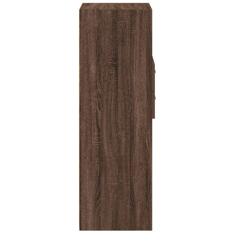 Highboard Braun Eichen-Optik 40x42,5x124 cm Holzwerkstoff