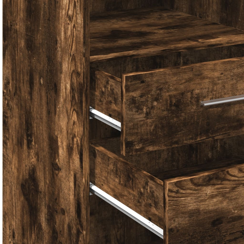 Highboard Räuchereiche 50x42,5x124 cm Holzwerkstoff