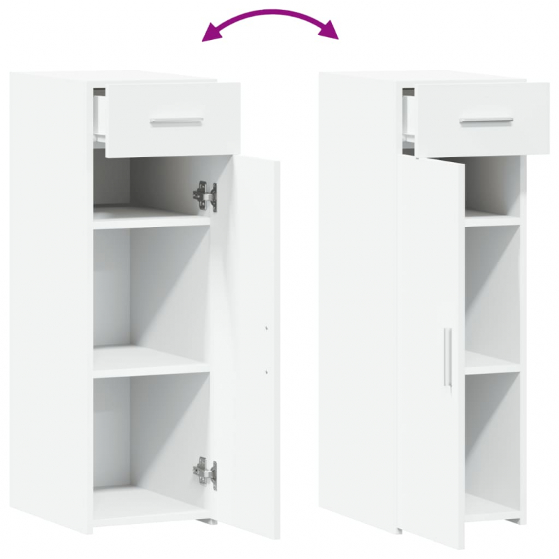 Sideboard Weiß 30x42,5x93 cm Holzwerkstoff