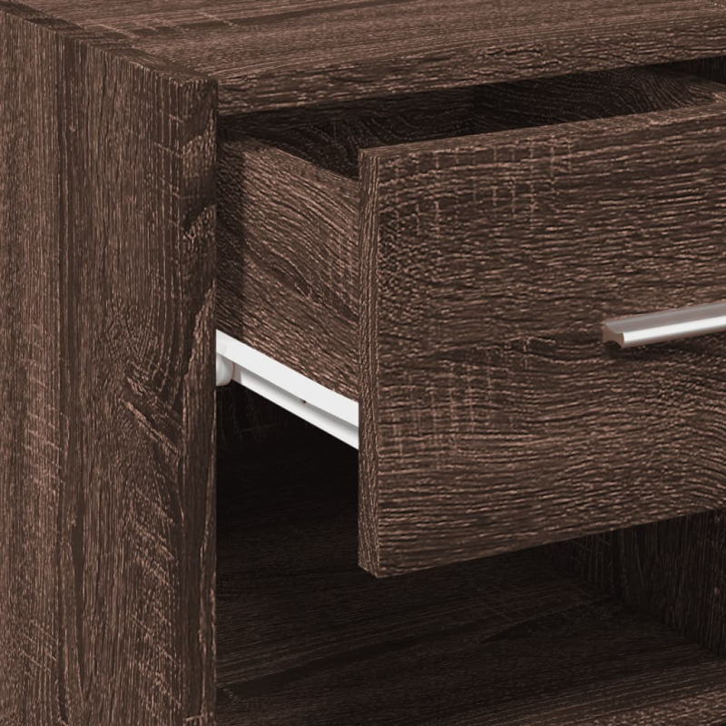 Sideboard Braun Eichen-Optik 30x42,5x93 cm Holzwerkstoff