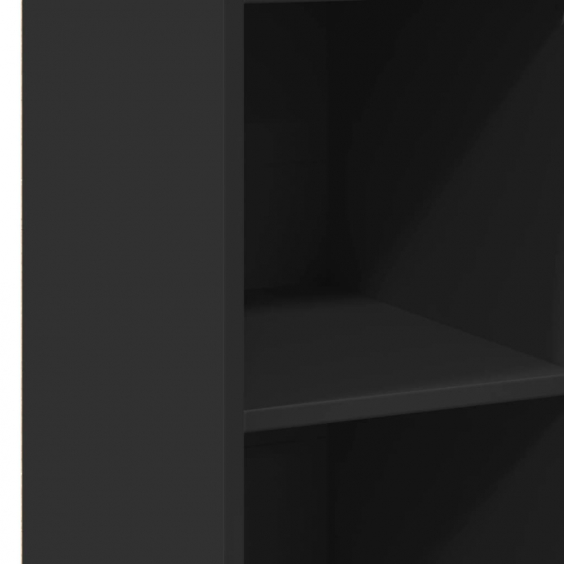 Highboard Schwarz 30x41x124 cm Holzwerkstoff