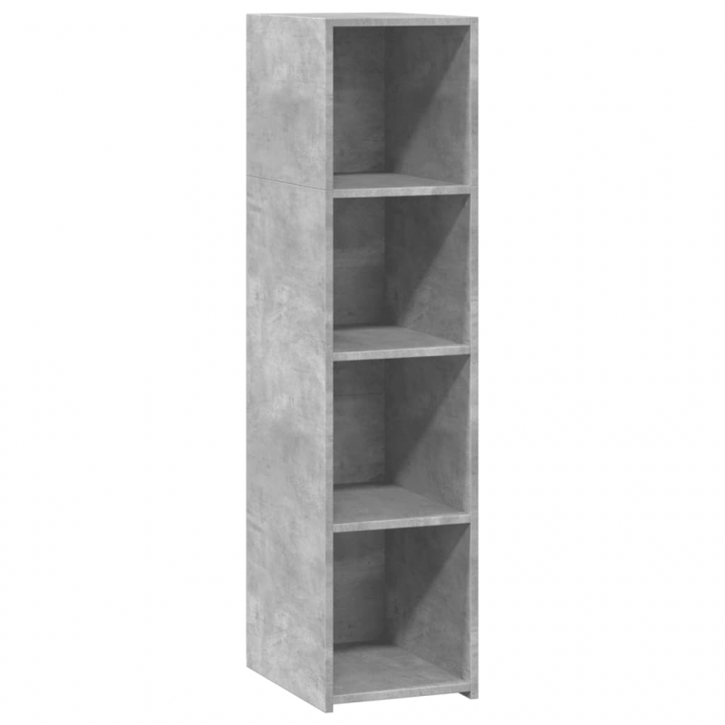 Highboard Betongrau 30x41x124 cm Holzwerkstoff