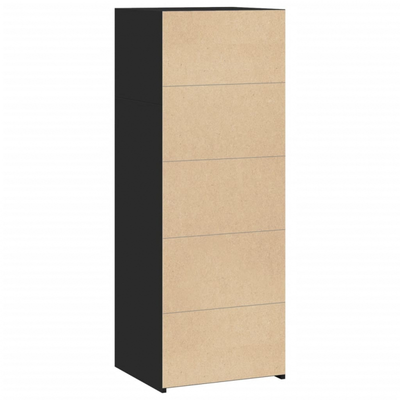 Highboard Schwarz 45x41x124 cm Holzwerkstoff