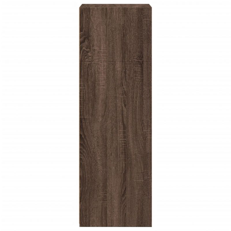 Highboard Braun Eichen-Optik 45x41x124 cm Holzwerkstoff