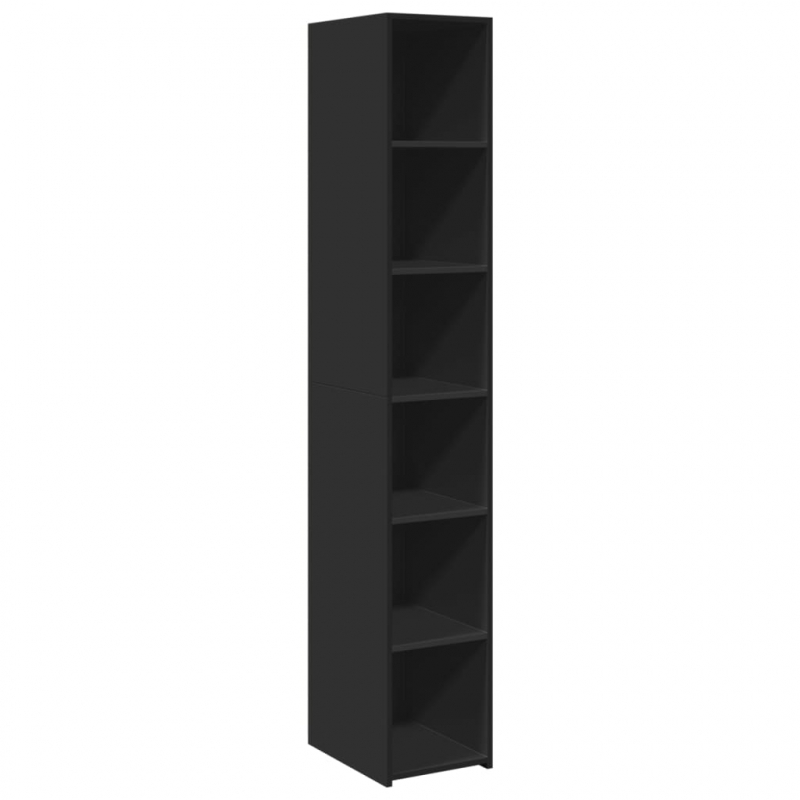 Highboard Schwarz 30x41x185 cm Holzwerkstoff