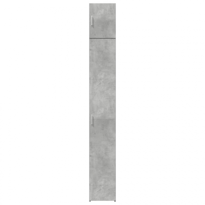 Hochschrank Schmal Betongrau 30x42,5x225 cm Holzwerkstoff