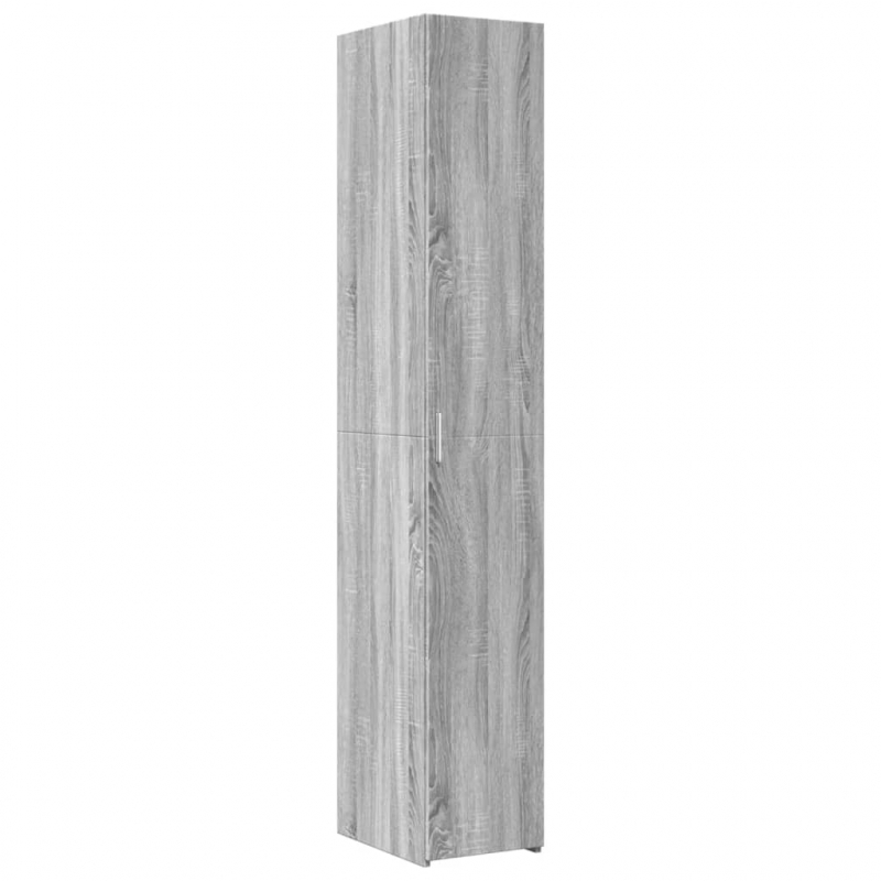 Hochschrank Schmal Grau Sonoma 30x42,5x225 cm Holzwerkstoff