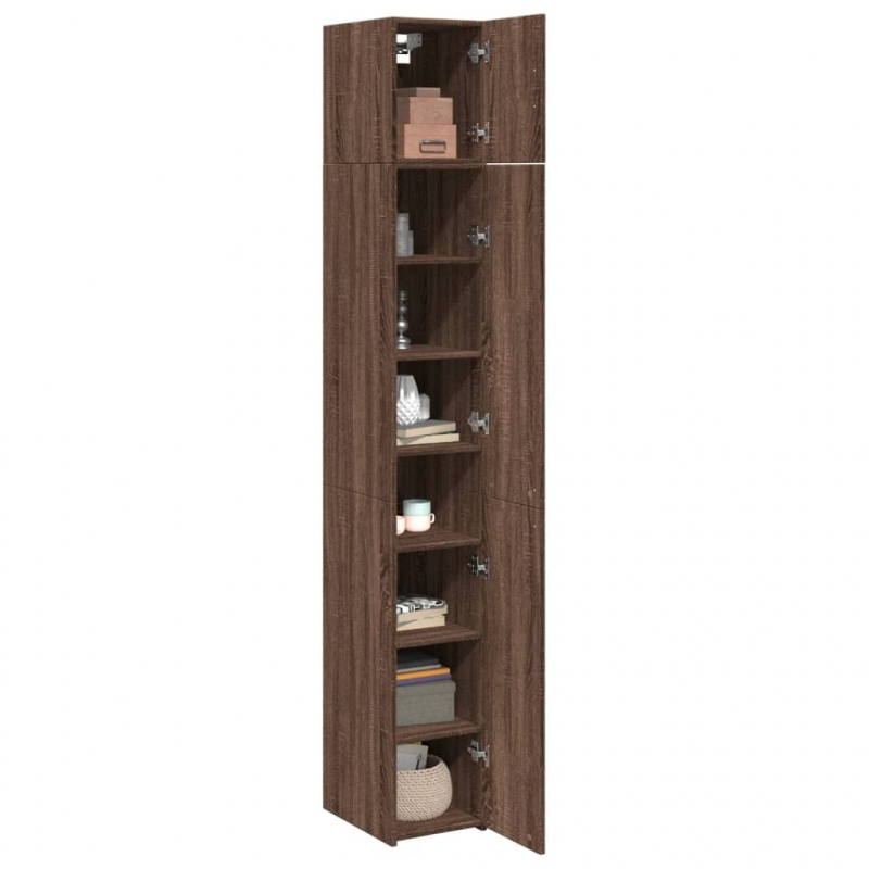 Hochschrank Schmal Eichen-Optik 30x42,5x225 cm Holzwerkstoff