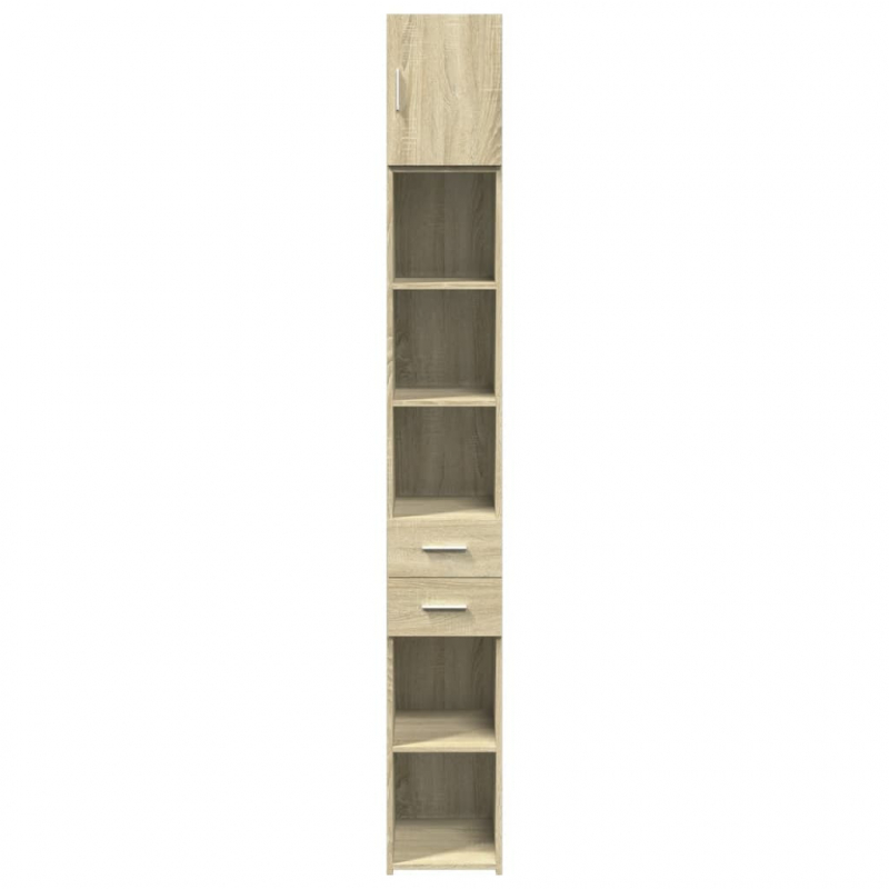 Hochschrank Schmal Sonoma-Eiche 30x42,5x225 cm Holzwerkstoff