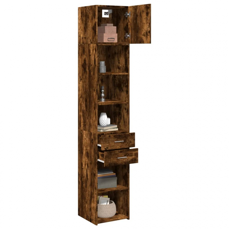 Hochschrank Schmal Räuchereiche 40x42,5x225 cm Holzwerkstoff