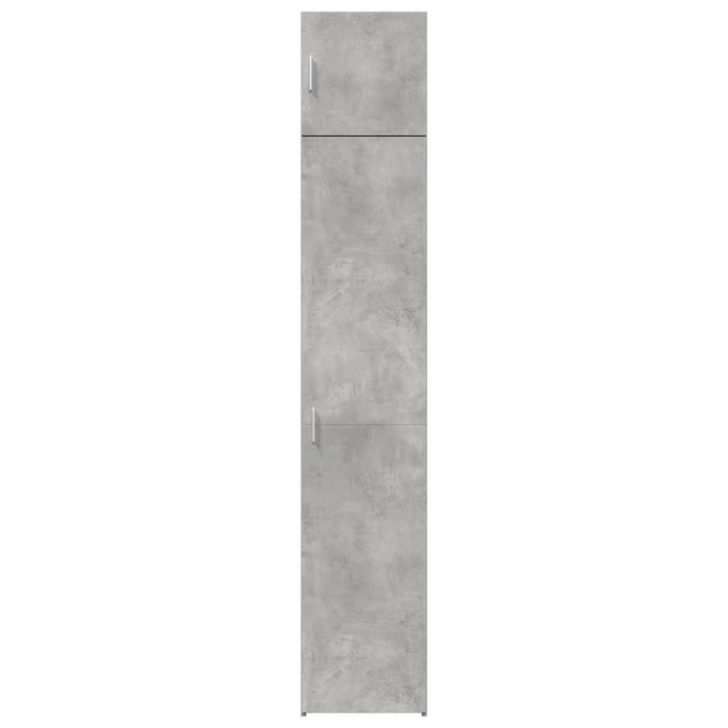 Hochschrank Schmal Betongrau 40x42,5x225 cm Holzwerkstoff