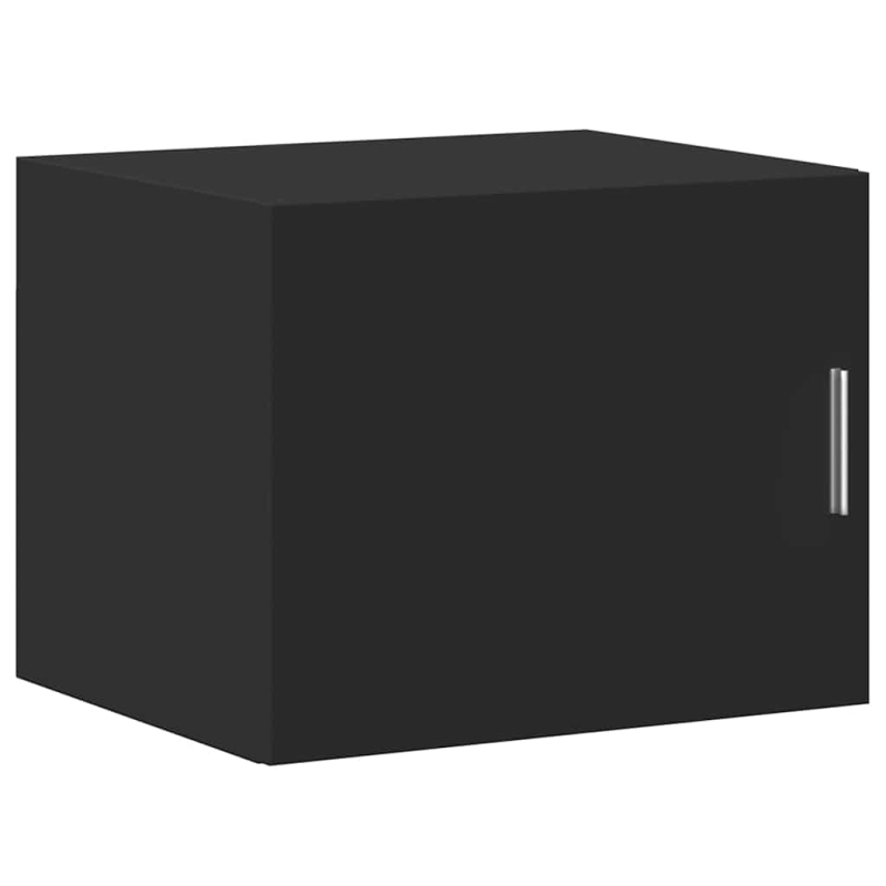 Hochschrank Schmal Schwarz 50x42,5x225 cm Holzwerkstoff