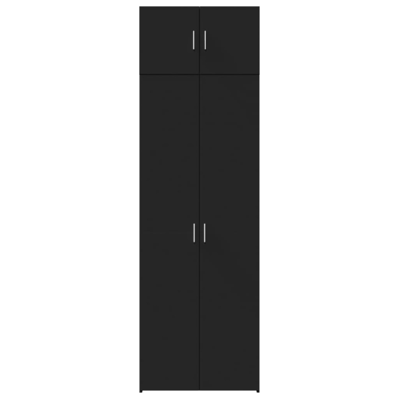Hochschrank Schwarz 70x42,5x225 cm Holzwerkstoff