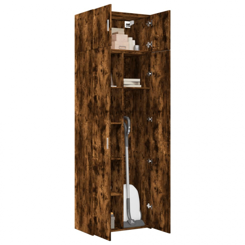 Hochschrank Räuchereiche 70x42,5x225 cm Holzwerkstoff