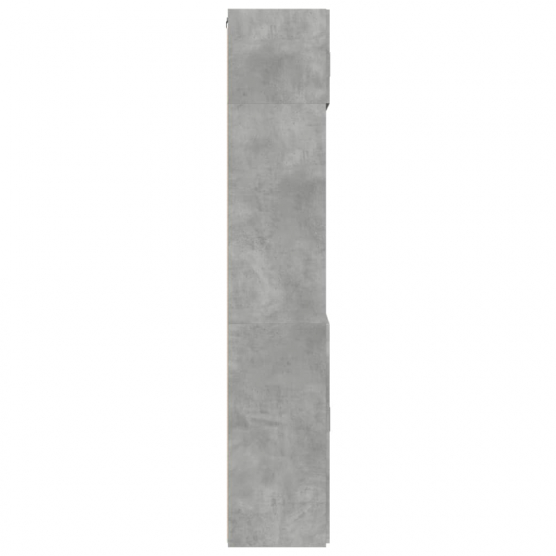 Hochschrank Betongrau 80x42,5x225 cm Holzwerkstoff