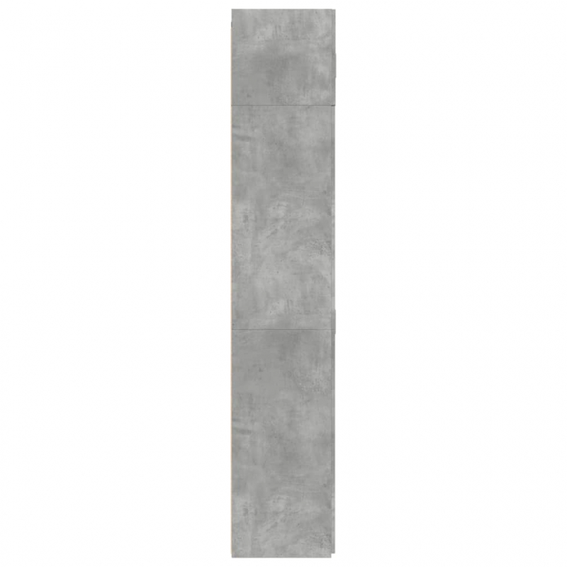 Hochschrank Betongrau 80x42,5x225 cm Holzwerkstoff