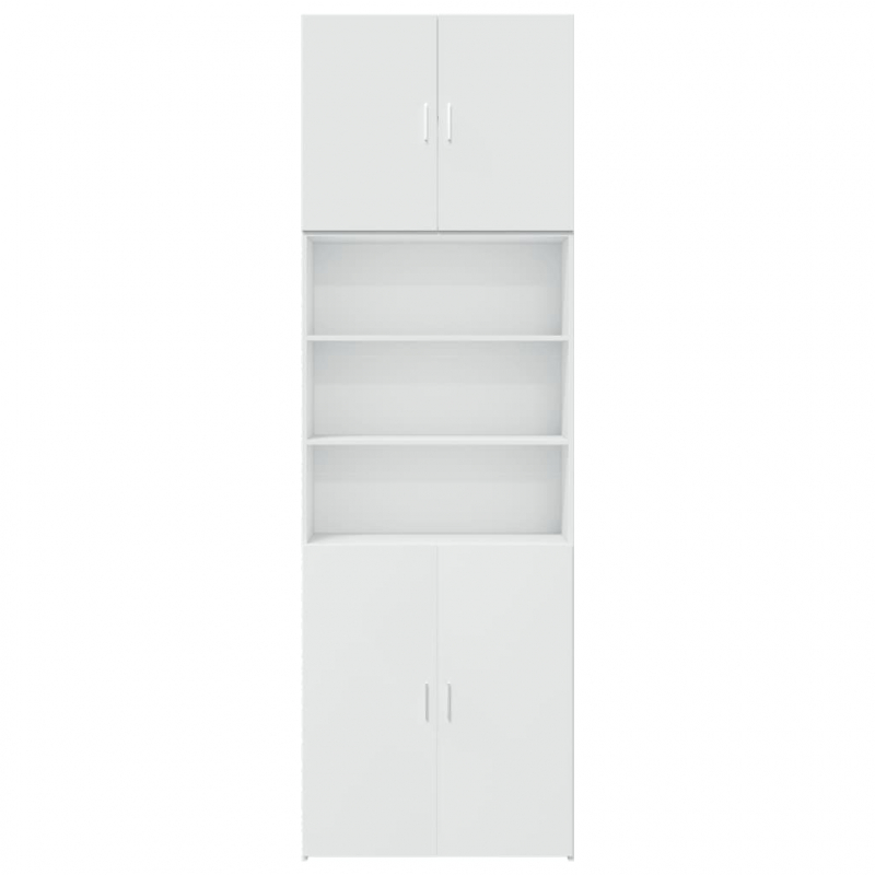 Highboard Weiß 80x42,5x249 cm Holzwerkstoff