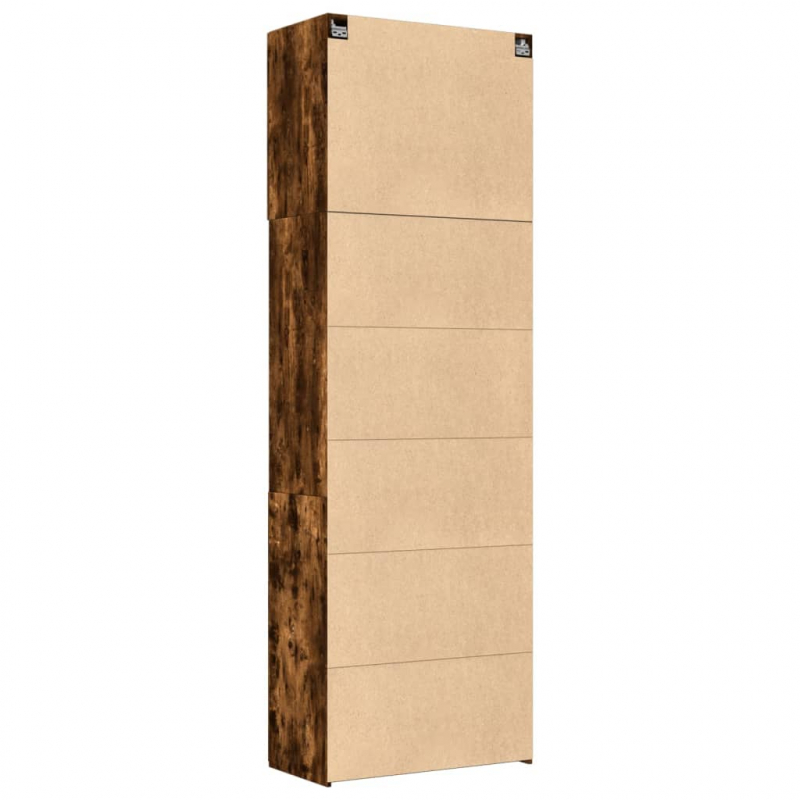 Highboard Räuchereiche 80x42,5x249 cm Holzwerkstoff