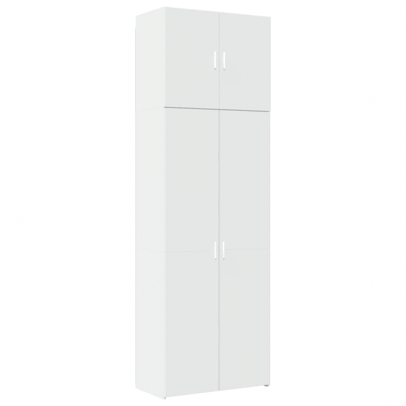 Highboard Weiß 80x42,5x249 cm Holzwerkstoff