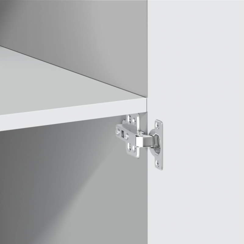 Highboard Weiß 80x42,5x249 cm Holzwerkstoff