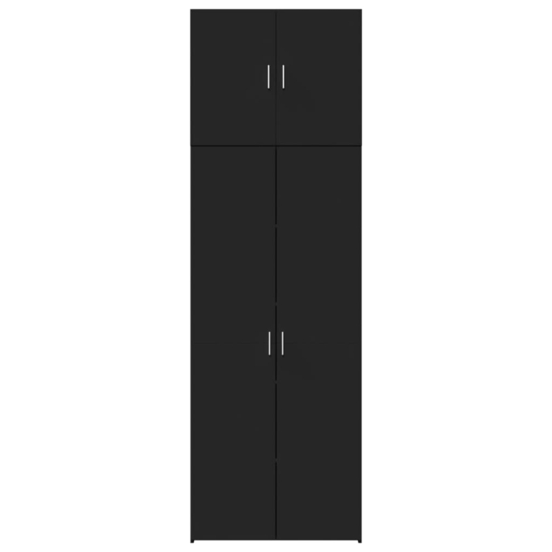 Highboard Schwarz 80x42,5x249 cm Holzwerkstoff
