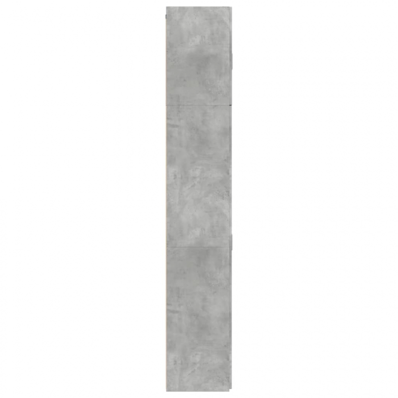 Highboard Betongrau 80x42,5x249 cm Holzwerkstoff