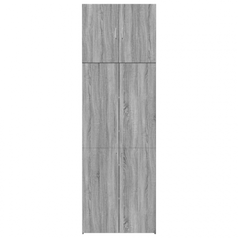 Highboard Grau Sonoma 80x42,5x249 cm Holzwerkstoff